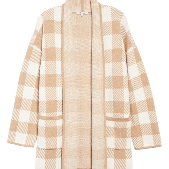 Madewell Minetta Sweater Coat in Buffalo Check - Picture 3 of 8